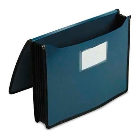 Smead Smead Premium 5-1/4" Accordion Expansion Wallets, Poly, Letter, Navy Blue 71503